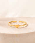 Bague Cœur Fin — bijou Elora sur fond ivoire