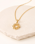 Collier Zellige Maroc — collier Elora sur fond ivoire